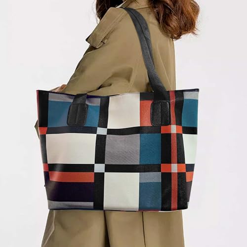 Bolso Tote para Mujer con Gran Capacidad y Asa Contrastante miniatura 2