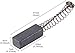 NIOOLIUK 15 Pcs Carbon Brushes with Wire Leads and Brush Springs Attached 19mm x 7 mm x 6 mm for Generic Electric Motor