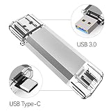 【Schnelle Geschwindigkeit USB 3.0 Stick】High-speed USB 3.0 flash drive for fast data transfer, backwards compatible with USB 2.0, easy storage and transport functions. It lets you transfer your computer files or access files from Type-C devices, easily and reliably store and share photos, videos, and music.