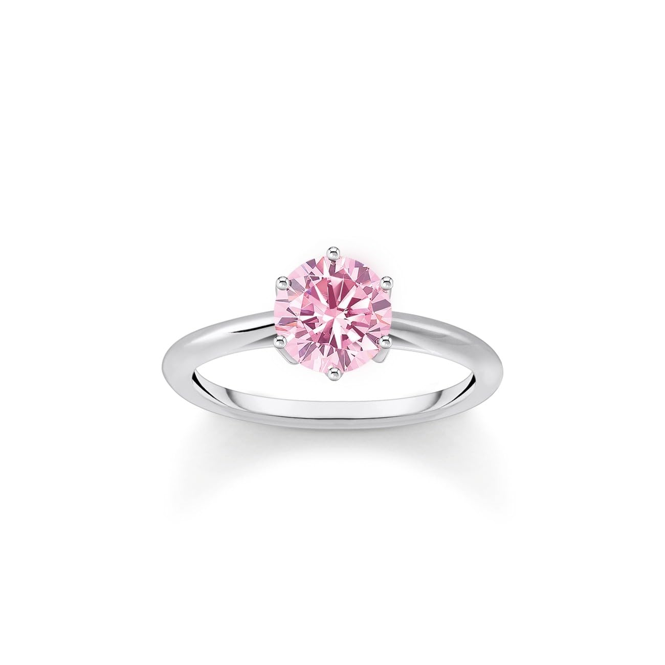 Bague argent 925 et pierre rose Thomas Sabo joaillerie d'exception TR2474