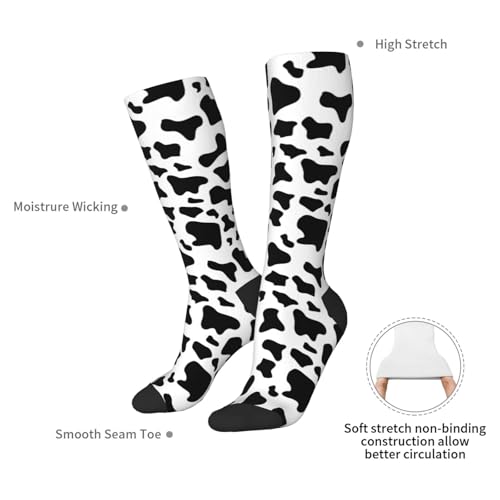 Image of Knee High Socks for Women Girls Fashion Women's Festival Stockings for Casual Running Work Travel