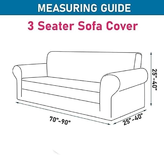 Image of Universal Velvet Wine Triple Seater Sofa Cover Big Elasticity Cover for Couch 140 GSM Sofa Slipcover (Velvet-Wine, 185-230cm)