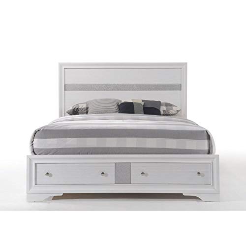 Acme Naima Queen Bed W/Storage - 25770Q - White #TOP7