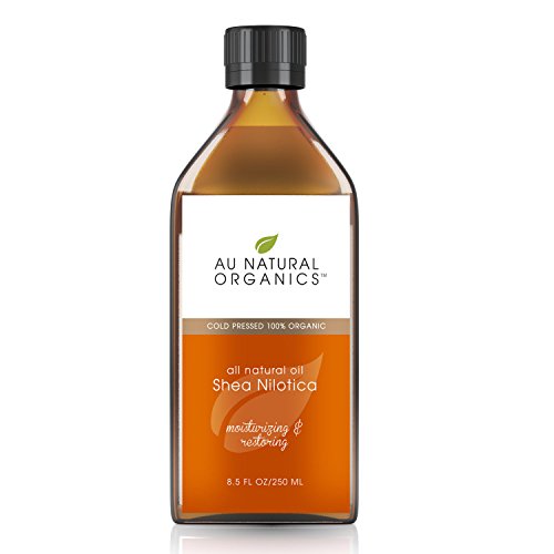 Au Natural Organics Premium Shea Nilotica Oil 9Oz / 266Ml - Rich In Fatty Acids & Vitamins E + K - Moisturizes & Protects The Skin - Powerful Revitalizing & Soothing Effect #TOP1