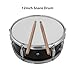 Sunydog 12inch Snare Drum with Drumsticks Shoulder Strap Drum Key, Percussion Instrument for Students Beginners, Portable Marching Snare Drum Set (Black)
