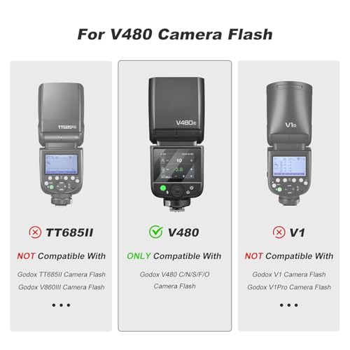 Protector de pantalla para Godox V480 accesorio de protección LCD pack de 3 láminas 5