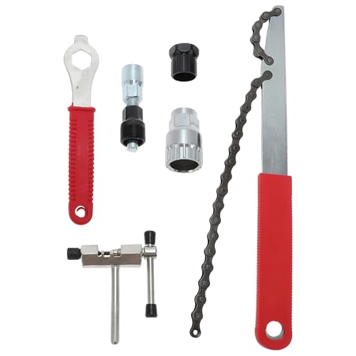 BULLSPANN 自転車修理ツールキット プロ仕様の自転車修理ツール マウンテンバイク用 金属製自転車フライホイールチェーンスプロケット取り外しツール