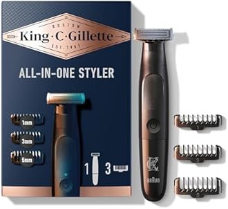 King C. Gillette All-in-one Styler with CenterCut Technology for Ultimate Efficacy & Closeness, Cordless Design, and Easy, Fast Grooming