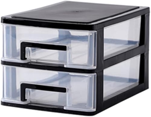 Titular de artículos diversos, caja de almacenamiento de 2 capas, organizador de maquillaje, tapa de plástico, contenedor de almacenamiento de