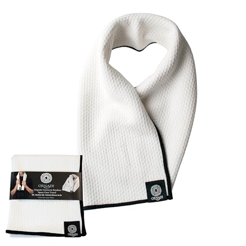 Premium Gym Towel Eco Organic Cotton Extra Soft Bamboo Viscose Face Sweat Cloth for Sensitive Skin Absorbent Workout Travel Protection 14 X 34 Made in USA