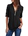 yuson-girl-camisas-mujer-nuevo-blusas-para-mujer-vaquera-sexy-gasa-tops-camisetas-mujer-cremallera-manga-corta-blusas-negro-m