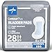 Medline Contour Plus Bladder Control Incontinence Pads, Ultimate Absorbency, 8" x 17" (Pack of 28) - Packaging May Vary