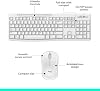 Combo inalámbrico Logitech MK270 de teclado y mouse para Windows, 2.4 GHz, mouse compacto, 8 teclas multimedia y de acceso directo, batería de 2 años, para PC, laptop - Blanco 7