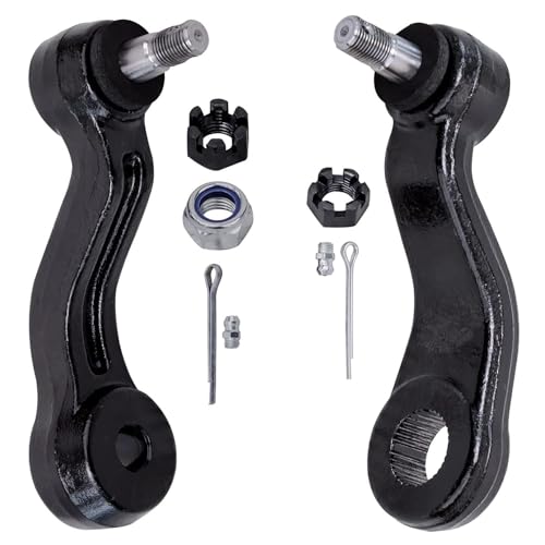 Image of Detroit Axle - Front End 14pc Suspension Kit for Chevy GMC C1500 C2500 C3500 Suburban, 2 Upper Control Arms 2 Lower Ball Joints 2 Sway Bars 4 Tie Rods 2 Sleeves 1 Idler Arm 1 Pitman Arm Replacement
