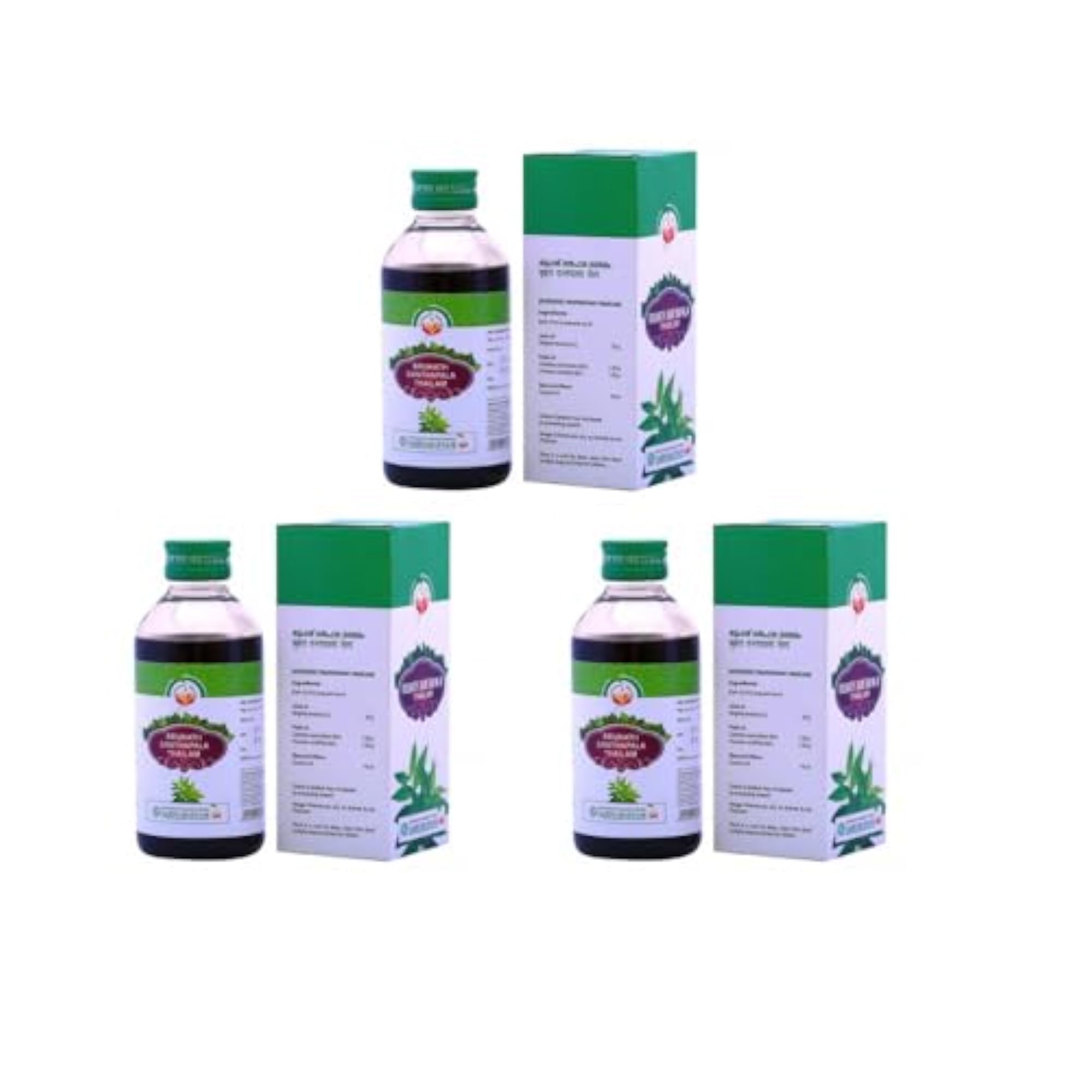 Bruhath Danthapala Thailam Pack of 3 for Hair Care