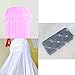Cdycam Baby Infant Toddler Bed Dome Cots Mosquito Netting Hanging Bed Net Mosquito Bar Frame Palace-Style Crib Bedding Set (White Mosquito Netting Only, Without Stand)