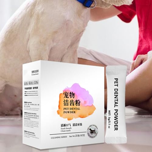 Pó De Limpeza Para Cães,20 Sachês De Pó De Higiene | Refrescante De Hálito Para Filhotes Cuidados Di