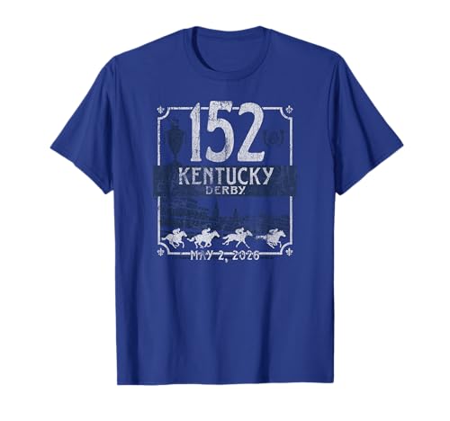 Kentucky Derby 2026 152 Vintage Royal Officially Licensed T-Shirt