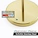 KES Gold Toilet Paper Holder Free Standing SUS 304 Stainless Steel Rustproof Pedestal Lavatory Tissue Roll Holder Floor Stand Modern Brushed Gold Finish, BPH283S1-BZ