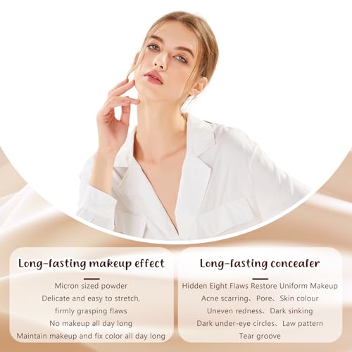 Colored Clay CC Undereye Corrector, Color Corrector for Dark Circles with Brush, Under Eye Concealer, Conceal & Brighten Dark Circles, Under Eye Hydrating Concealer (Natural, 1) - Image 4