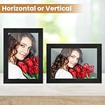 LBECUA 4x6 Picture Frame Set of 2, Wooden Picture Frames with HD Plexiglass Display Photo 4x6, Horizontal and Vertical for Wall and Tabletop, Black - Image 4