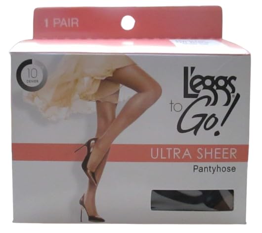 L'eggs to Go!! Ultra Sheer Pantyhose Off Black Med/Tall3
