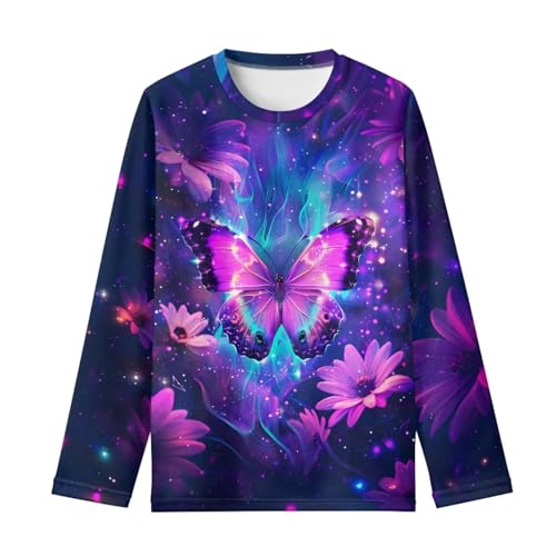 Image of Girls Basic Tee Shirts Outdoor Long Sleeve Shirt Winter Clothes Size 3-16 Top Fall Clothes Gift for Holiday