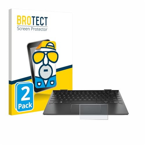 BROTECT Entspiegelungs-Schutzfolie für HP Envy x360 (13-X) (NUR Touch Trackpad) (2 Stück) Matte Bildschirmschutz-Folie, Anti-Reflex, Anti-Fingerprint