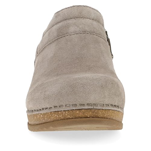 Dansko Muriel Women’s Quilted Suede Ankle Bootie –Cozy Slip-On Boot with Cushioned Cork Midsole and Lightweight Rubber Outsole4