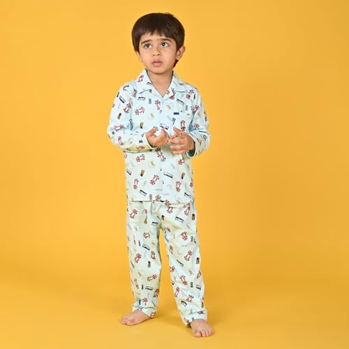 Image of Jam & Sugar Boys Cotton Printed Night Suit Set