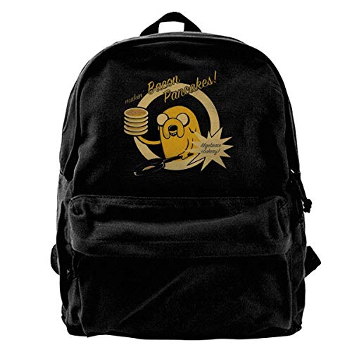 Fashion Casual Canvas Bookbag Adventure Time Algebraic Cookery Backpack