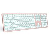 usb tastatur beleuchtet test Kabellose Tastatur Rosa für mehre Geräte: die beleuchtete Tastatur Rosa kann mit bis zu vier Geräten gleichzeitig verbinden. Das Umschalten zwischen den Geräten erfolgt einfach per Tastendruck. Diese kabellose Tastatur ist perfekt für Benutzer, die mehrere Geräte gleichzeitig bedienen müssen.