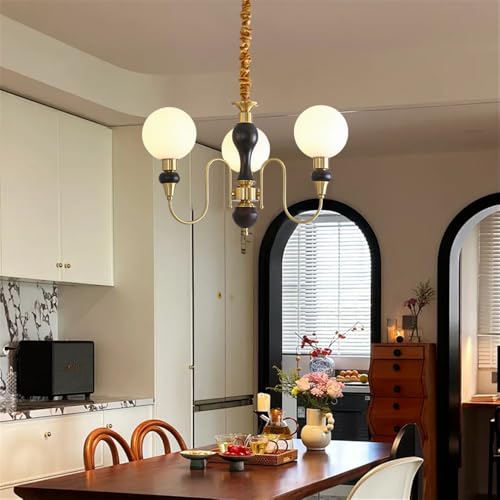 Chandelier en laiton rétro français créatif, lustre idéal pour bar de standing et café
