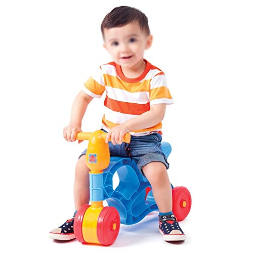 Sznwj Ygqtbc Children's Walker Cartoon No Pedal Light Three-Wheeled Scooter Driving Bicycle Balance Car Toddler #TOP2