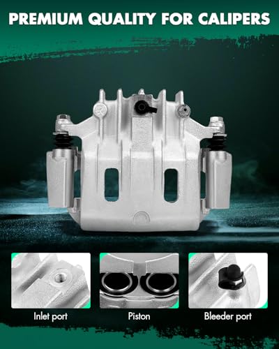 Image of SCITOO Rear Right Brake Caliper With Bracket 18-B4752 Compatible For Ford For Excursion 2000-2005 For Ford For F-250 Super Duty 2000-2004 For Ford For F-350 Super Duty 2000-2004