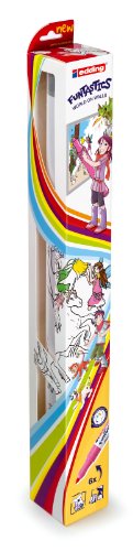 Preisvergleich Produktbild edding Funtastics Wandsticker-Set mit Stiften Elfenwald-Motive