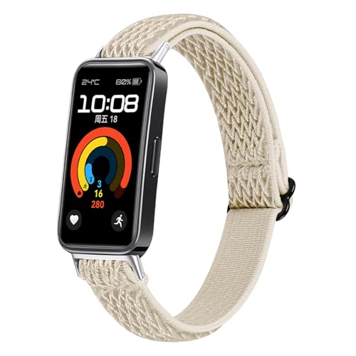 AsohsEN �i�C�����o���h Huawei Band 10�Ή� ���߉\ �J�W���A�� �X�|�[�e�B�[�X�g���b�v Huawei Watch 9/8 ���f�B�[�X �����Y, One Size, �i�C����, �W�F���X�g�[���Ȃ�