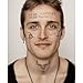 EBaokuup Halloween Face Tattoo Set,Oxhead Face Temporary Tattoos,Cow Skull Face Tattoos Stickers for Halloween Costume Accessories