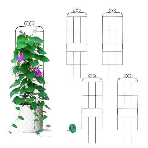 4 Pack 31'' Plant Trellis for Climbing Plants Indoor &
