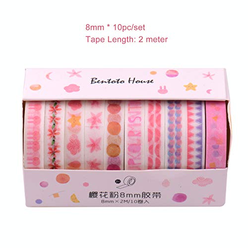 Washi Fitas De Papel Japonês Rolos de Fita Scrapbooking Lindo Design 10 pçs/set para Artes Revistas
