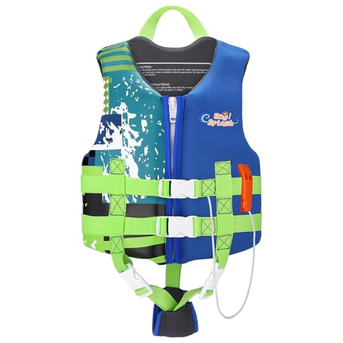 HeySplash Toddler Swim, Kids Floaties Swimming, Jumper Swim with Adjustable Strap, Float Puddle, Swim for Girls and Boys Aged 3-6 Years / 30-50lbs, Indigo