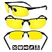 BLUPOND Set of 2 HD Day and Night Driving Glasses for Men and Women - Polarized Sport Sunglass and Yellow Night Vision Glass With Car Clip Holder (1 Yellow Lens + 1 Black Lens)