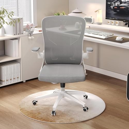 Image of Ergonomic Office Desk Chair High Back Mesh Computer Chair Adjustable Chair | 360 Swivel Adjustable Lumbar Support & Flip-Up Armrests capacity 300 lbs capacity