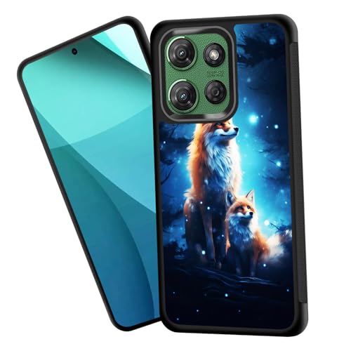 ZQLPLZR for Moto G 5G 2025 Case,Tire Anti-Skid Edges Cute Design Shockproof Bumper Full Protection Back Cover for Motorola Moto G 5G 2025 6.7",Cute Fox