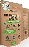BIO Brokkoli-Sprossen Samen [1000g] - Brokkoli-Samen mit über 95% Keimfähigkeit und einmalig hohem Sulforaphan-Gehalt - Microgreens zum Keimen - 100% laborgeprüfte BIO-Qualität…