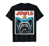 Funny Black French Bulldog Jowls Top, Frenchie Mom, Dog Dad T-Shirt