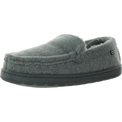 Lamo Mens Harrison Wool Moccasin Casual Slippers Casual - Grey