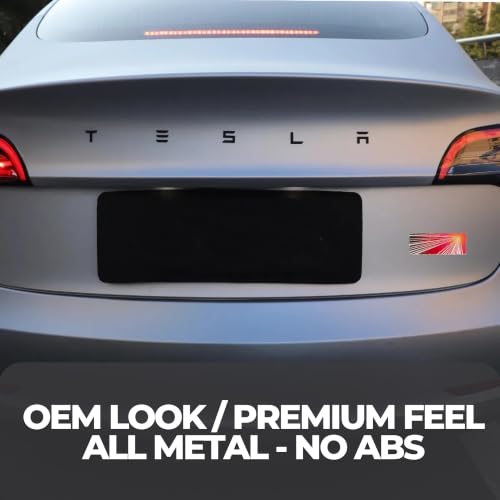 Image of Metal Performance Ludicrous Emblem Logo Decal Sticker for Tesla Model Y Juniper Launch Edition (Juniper Performance)