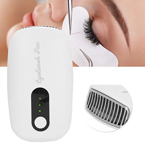 Mini ventilador USB recarregável, secador de cílios portátil ventilador de extensão de cílios para e