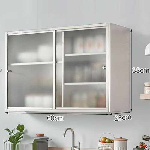 Armoire de rangement en métal mural avec ses étagères réglables - 3